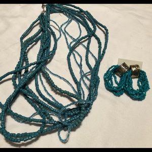 Necklace and earrings plus a bracelet